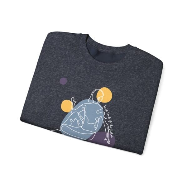 Half Lord of the Fishes Pose Aesthetic Yoga Crewneck Sweatshirt - Image 17