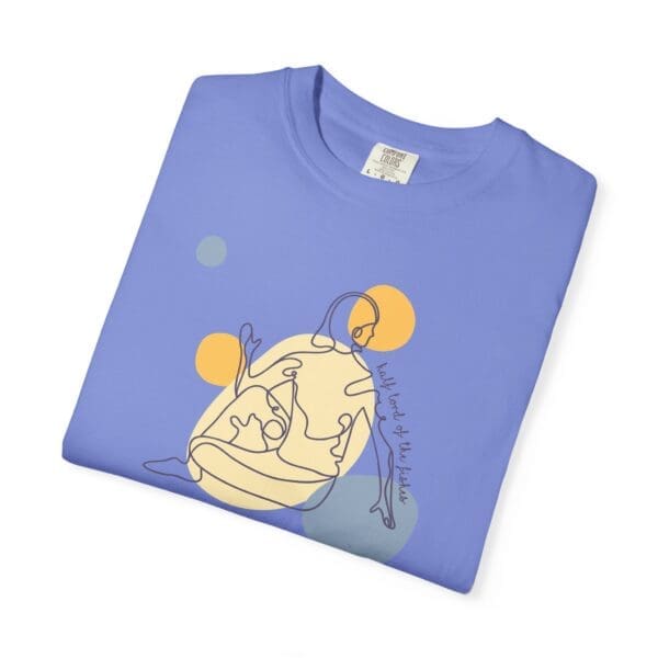 Half Lord of the Fishes Aesthetic Yoga Heavyweight T-Shirt, Dark - Image 4