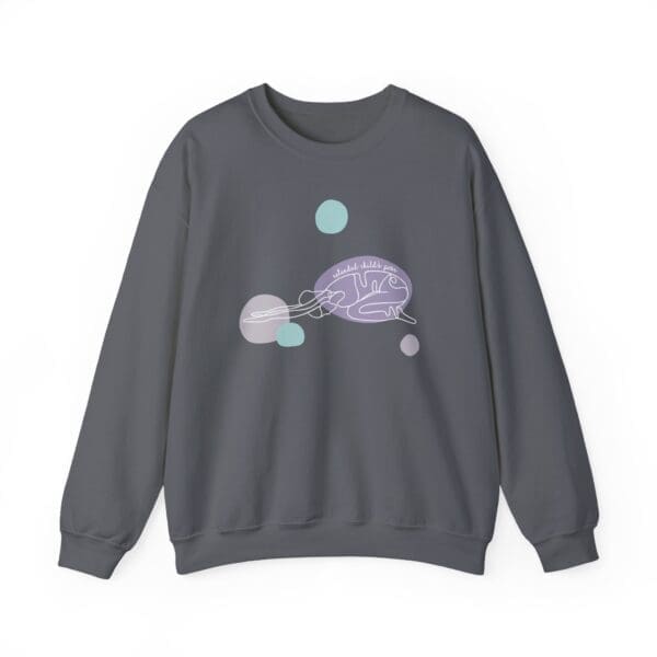 Extended Child's Pose Aesthetic Yoga Crewneck Sweatshirt - Image 7