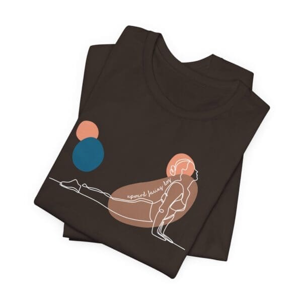 Upward Facing Dog Aesthetic Yoga Lightweight Shirt - Light Lines - Image 12