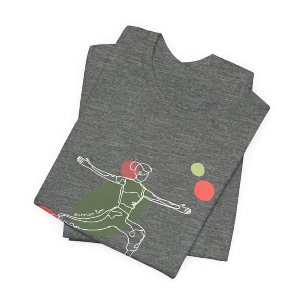 Warrior Two Pose Aesthetic Yoga Lightweight T-Shirt - Light Lines - Image 13