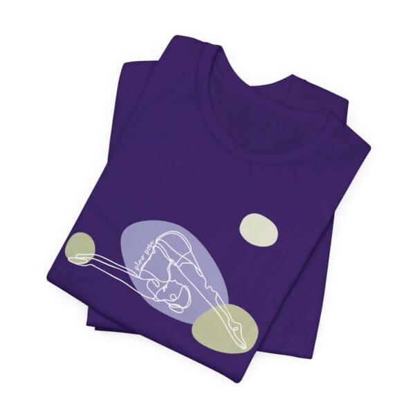 Plow Pose Aesthetic Yoga Lightweight T-Shirt - Light Lines - Image 4