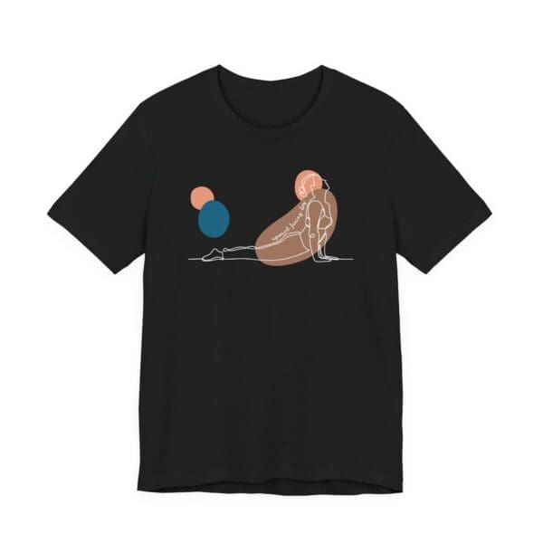 Upward Facing Dog Aesthetic Yoga Lightweight Shirt - Light Lines - Image 16