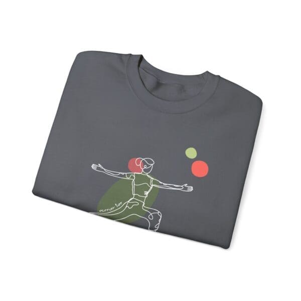 Warrior Two Pose Aesthetic Yoga Crewneck Sweatshirt - Image 8