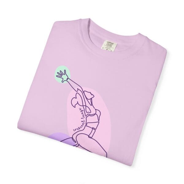 Crescent Lunge Aesthetic Yoga Heavyweight T-Shirt - Dark Lines - Image 12