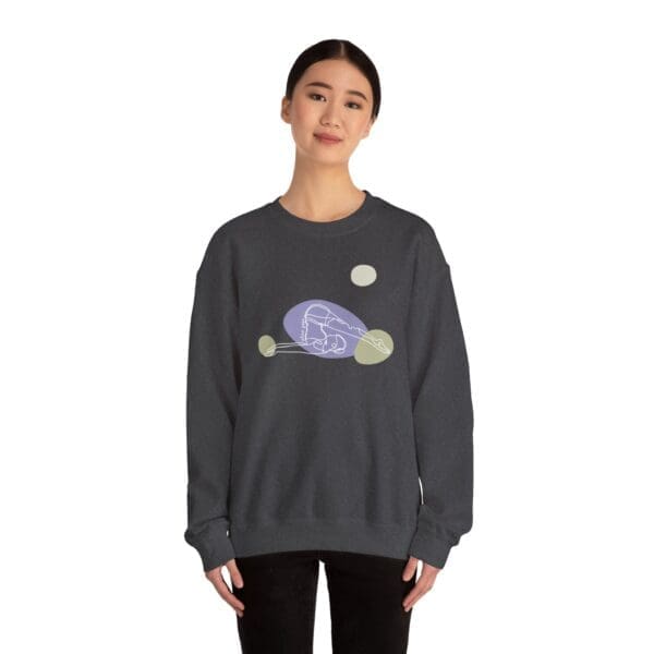 Plow Pose Aesthetic Yoga Crewneck Sweatshirt - Image 14