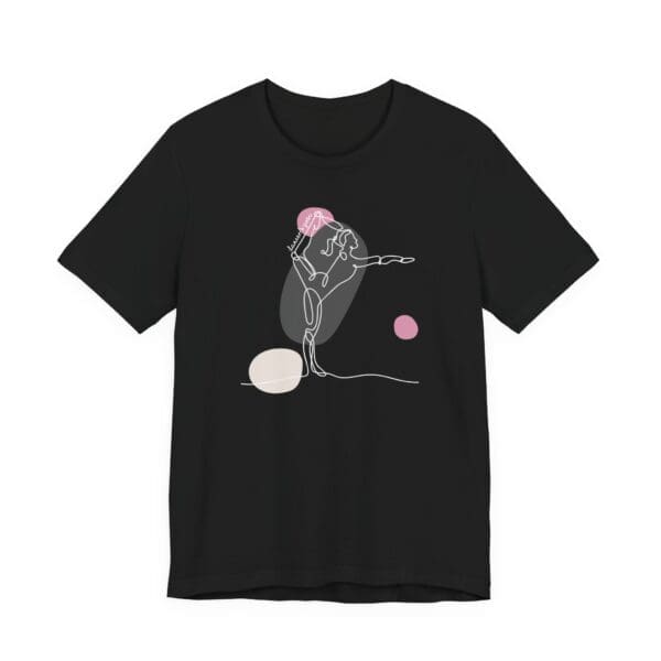 Dancer's Pose Aesthetic Yoga Lightweight T-Shirt - Light Lines - Image 20