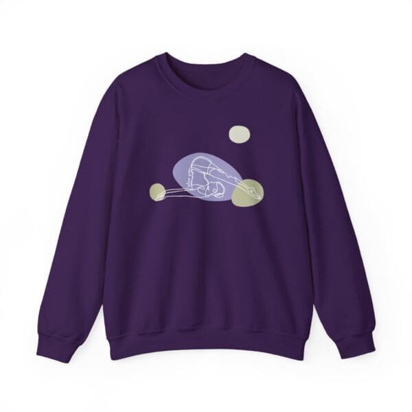 Plow Pose Aesthetic Yoga Crewneck Sweatshirt - Image 3