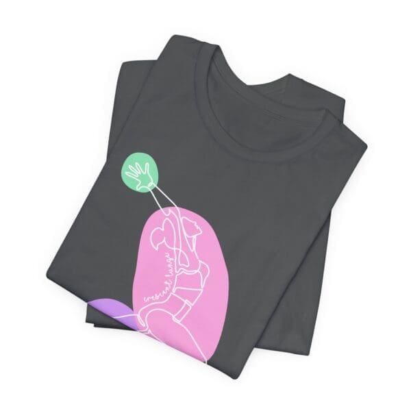 Crescent Lunge Aesthetic Yoga Lightweight T-Shirt - Light Lines - Image 16