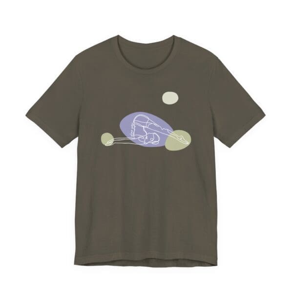 Plow Pose Aesthetic Yoga Lightweight T-Shirt - Light Lines - Image 15