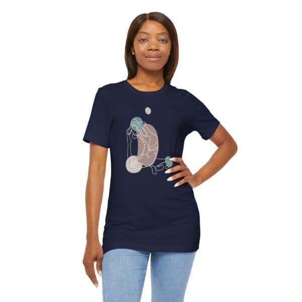 One-Legged King Pigeon Aesthetic Yoga Lightweight Tee-Light Lines - Image 23