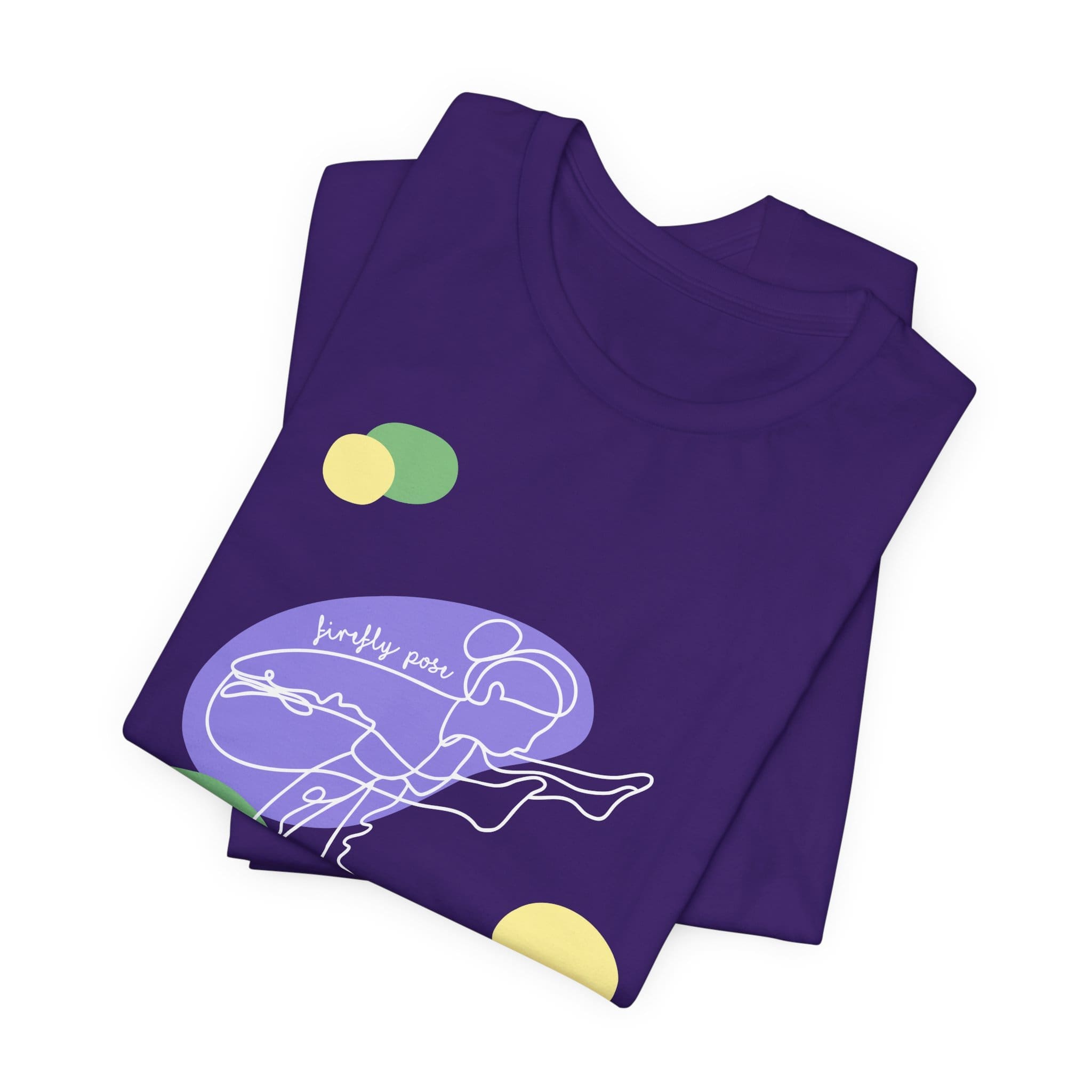 Firefly Pose Aesthetic Yoga Lightweight T-Shirt - Light Lines - Image 16