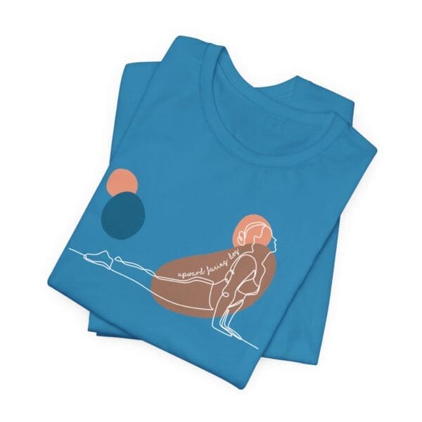 Upward Facing Dog Aesthetic Yoga Lightweight Shirt - Light Lines - Image 21