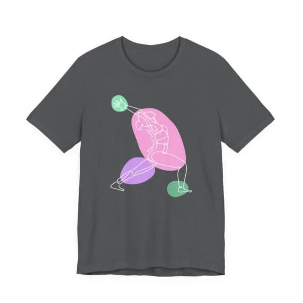 Crescent Lunge Aesthetic Yoga Lightweight T-Shirt - Light Lines - Image 15