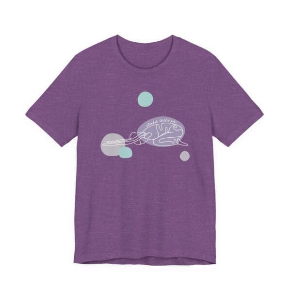 Extended Child's Pose Aesthetic Yoga Lightweight Tee, Light Lines - Image 16