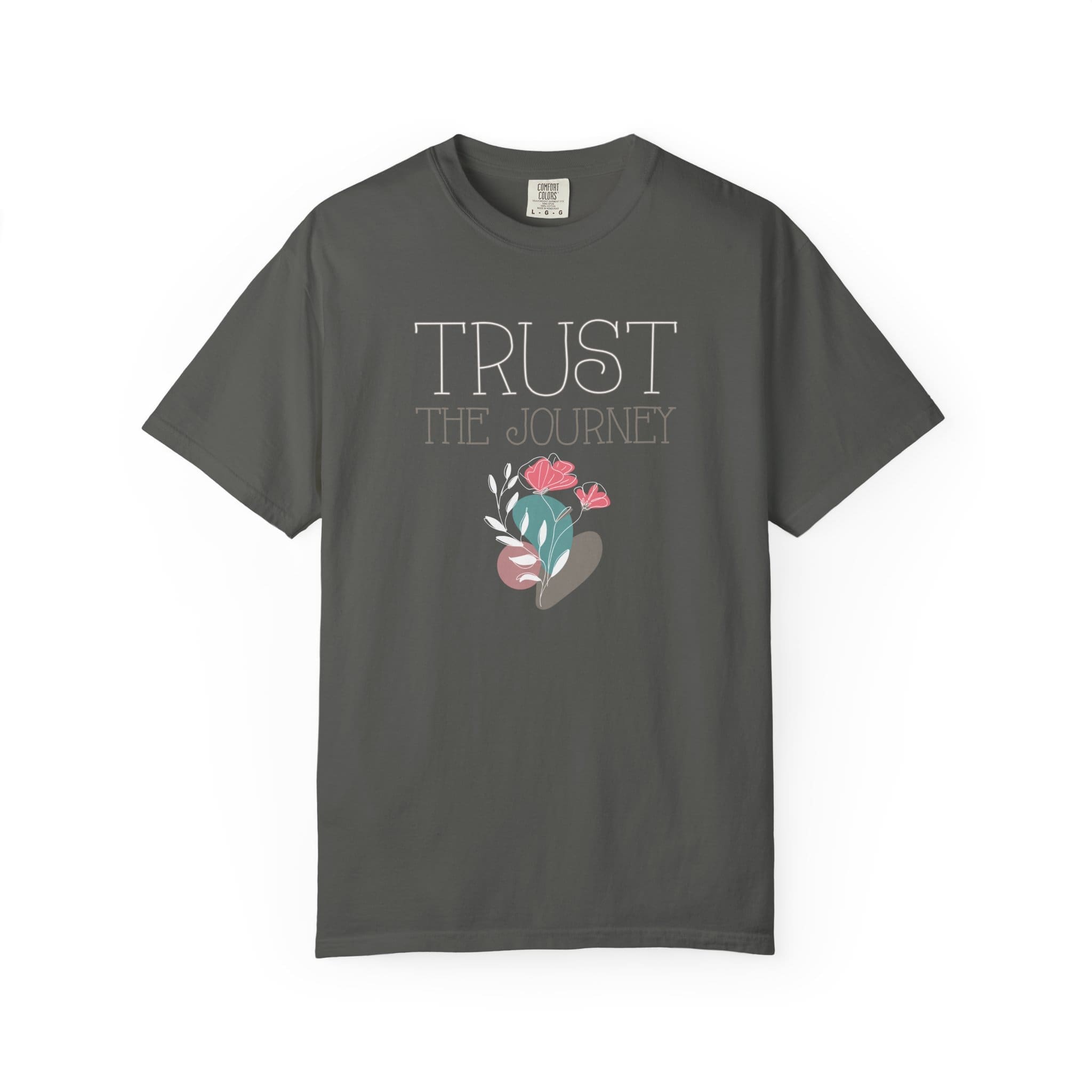 Trust the Journey Heavyweight T-Shirt - Floral Text - Image 16