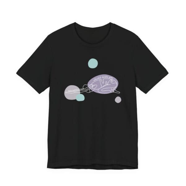 Extended Child's Pose Aesthetic Yoga Lightweight Tee, Light Lines - Image 11
