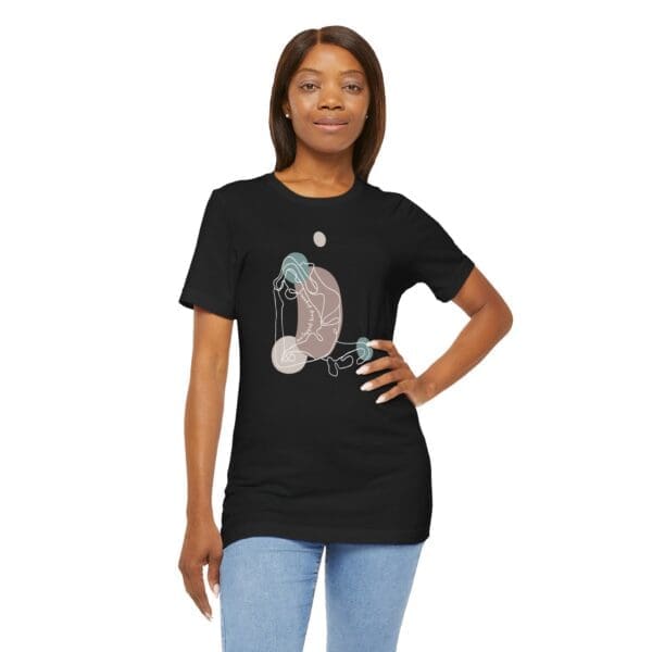 One-Legged King Pigeon Aesthetic Yoga Lightweight Tee-Light Lines - Image 19