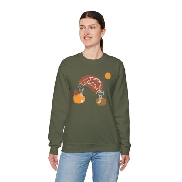 Wheel Pose Aesthetic Yoga Crewneck Sweatshirt - Image 23