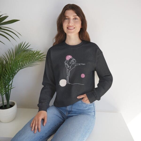 Dancer's Pose Aesthetic Yoga Crewneck Sweatshirt - Image 19