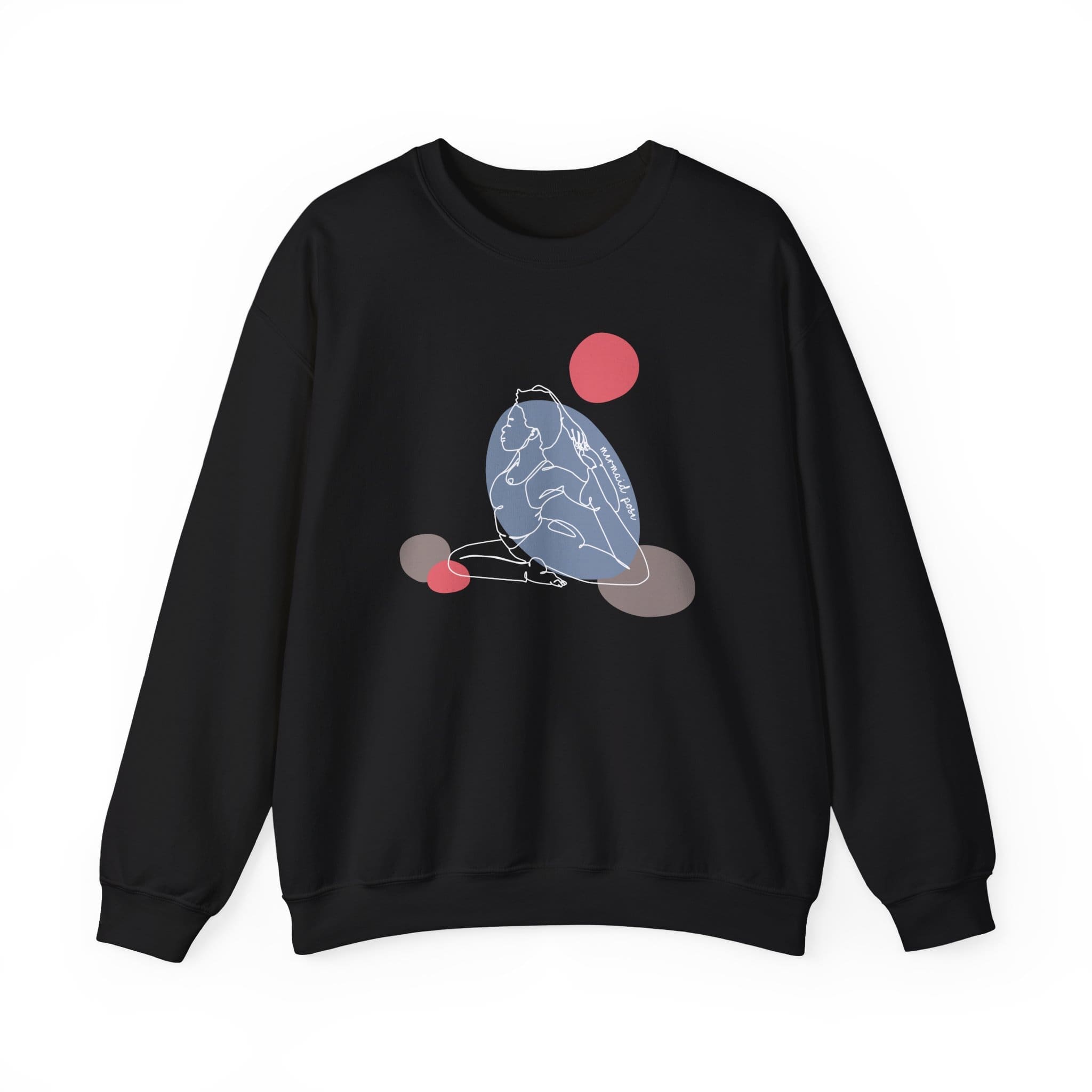 Mermaid Pose Aesthetic Yoga Crewneck Sweatshirt - Image 11
