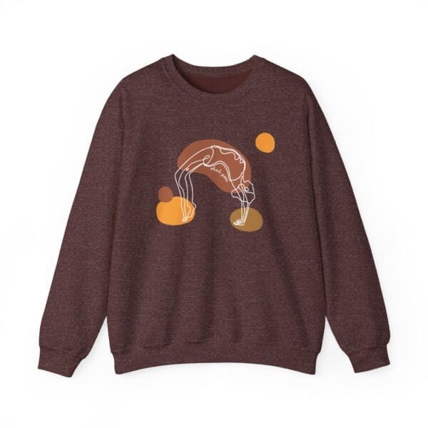 Wheel Pose Aesthetic Yoga Crewneck Sweatshirt - Image 11