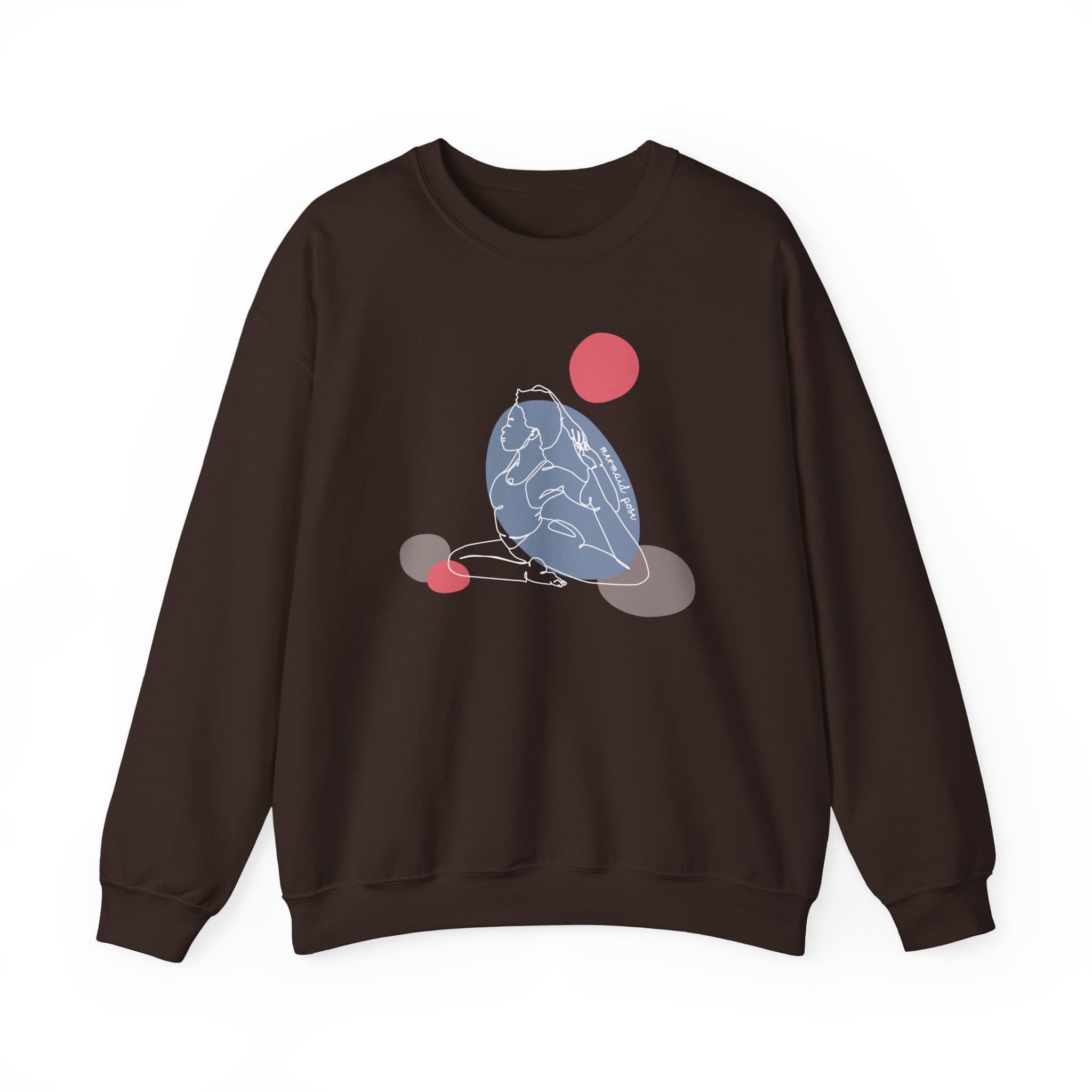Mermaid Pose Aesthetic Yoga Crewneck Sweatshirt - Image 7
