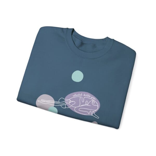 Extended Child's Pose Aesthetic Yoga Crewneck Sweatshirt - Image 17