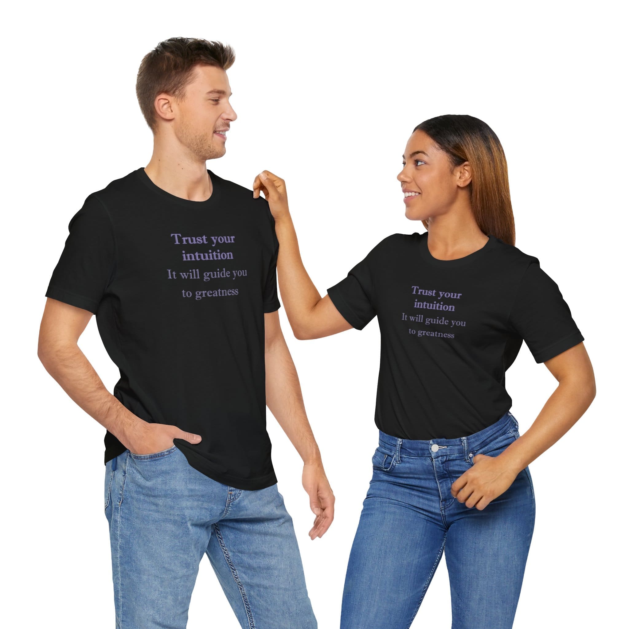 Trust Your Intuition Lightweight T-Shirt - Text Only - Image 18