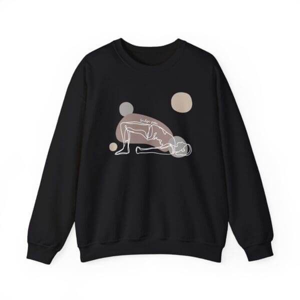 Bridge Pose Aesthetic Yoga Crewneck Sweatshirt - Image 11