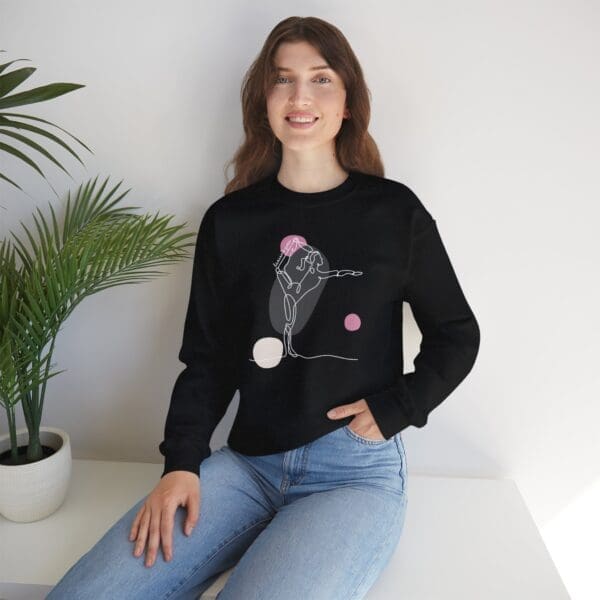 Dancer's Pose Aesthetic Yoga Crewneck Sweatshirt - Image 15