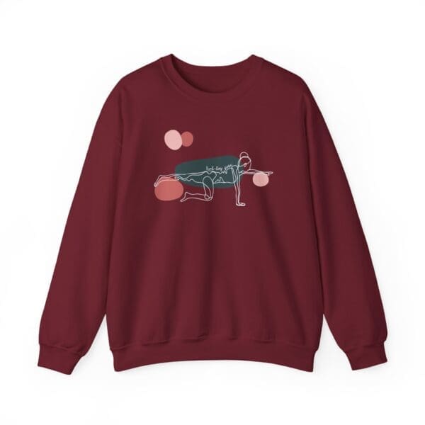 Bird Dog Pose Aesthetic Yoga Crewneck Sweatshirt - Image 3
