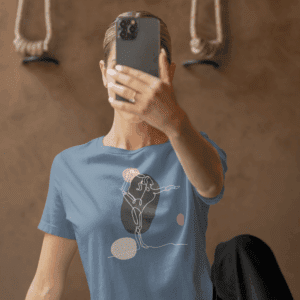 Dancer's Pose Aesthetic Yoga Lightweight T-Shirt - Light Lines
