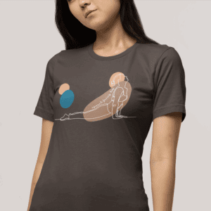 Upward Facing Dog Aesthetic Yoga Lightweight Shirt - Light Lines
