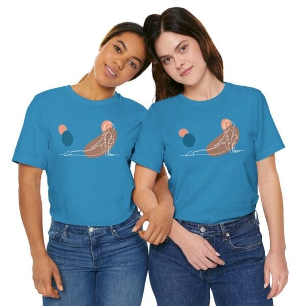 Upward Facing Dog Aesthetic Yoga Lightweight Shirt - Light Lines - Image 22