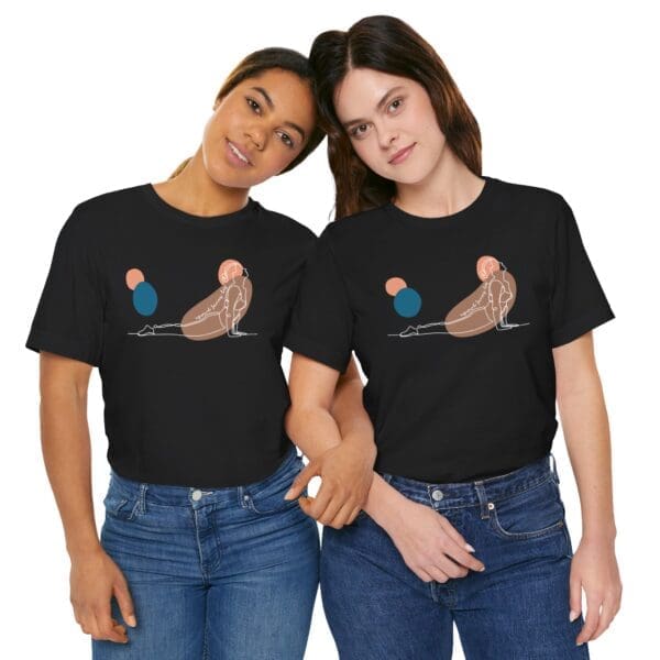 Upward Facing Dog Aesthetic Yoga Lightweight Shirt - Light Lines - Image 18