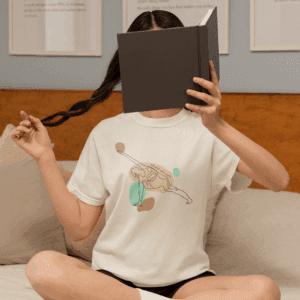 Extended Side Angle Aesthetic Yoga Heavyweight Shirt, Dark Lines