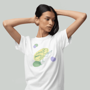 Firefly Pose Aesthetic Yoga Heavyweight T-Shirt - Dark Lines