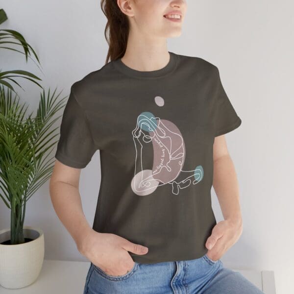 One-Legged King Pigeon Aesthetic Yoga Lightweight Tee-Light Lines - Image 5