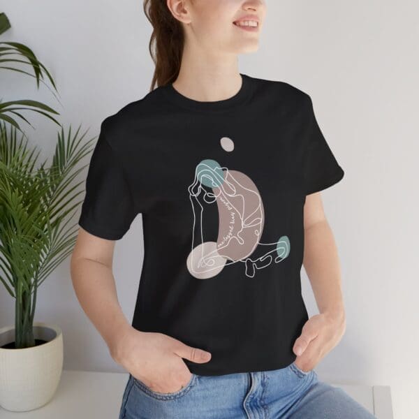 One-Legged King Pigeon Aesthetic Yoga Lightweight Tee-Light Lines - Image 18