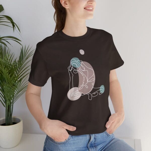 One-Legged King Pigeon Aesthetic Yoga Lightweight Tee-Light Lines - Image 10