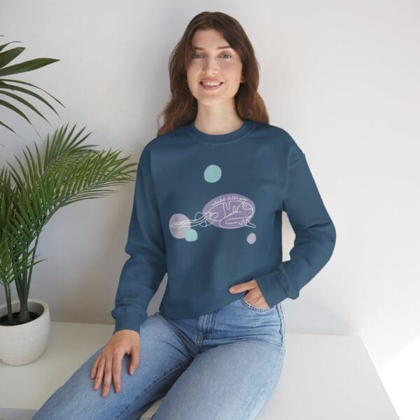 Extended Child's Pose Aesthetic Yoga Crewneck Sweatshirt - Image 18