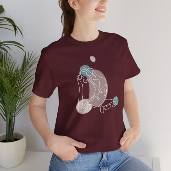 One-Legged King Pigeon Aesthetic Yoga Lightweight Tee-Light Lines - Image 14