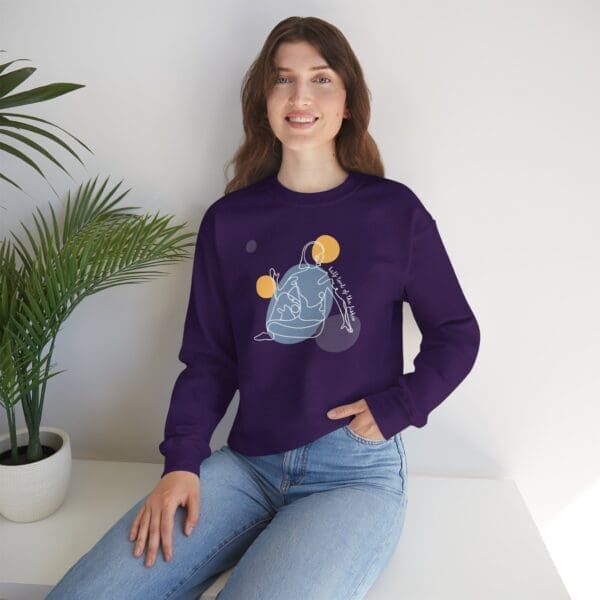 Half Lord of the Fishes Pose Aesthetic Yoga Crewneck Sweatshirt - Image 22