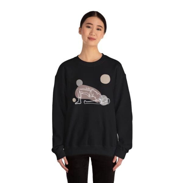 Bridge Pose Aesthetic Yoga Crewneck Sweatshirt - Image 13