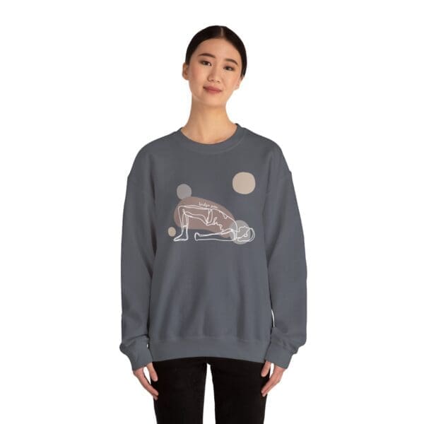 Bridge Pose Aesthetic Yoga Crewneck Sweatshirt - Image 22
