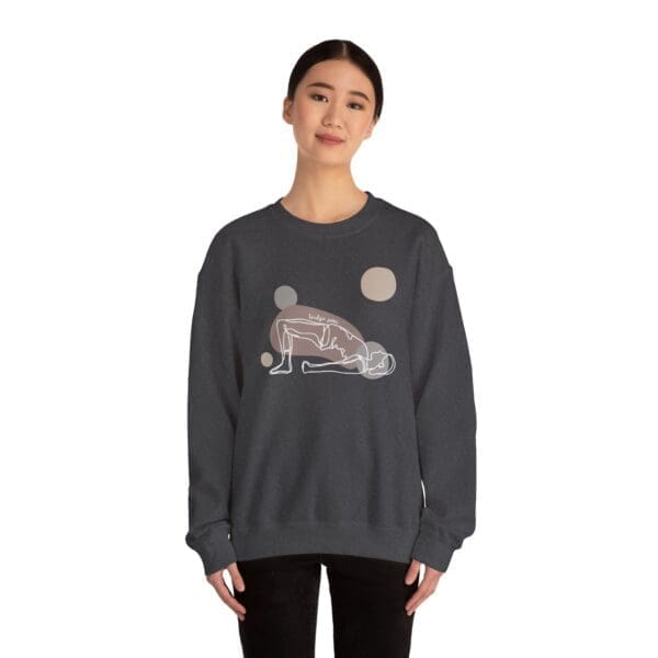 Bridge Pose Aesthetic Yoga Crewneck Sweatshirt - Image 17