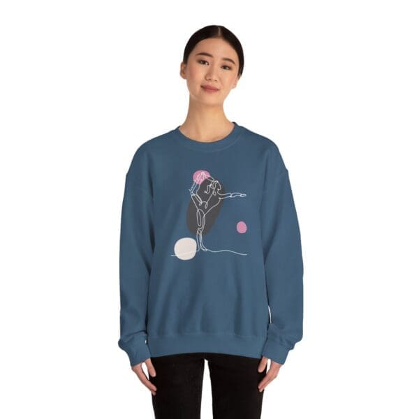 Dancer's Pose Aesthetic Yoga Crewneck Sweatshirt - Image 9