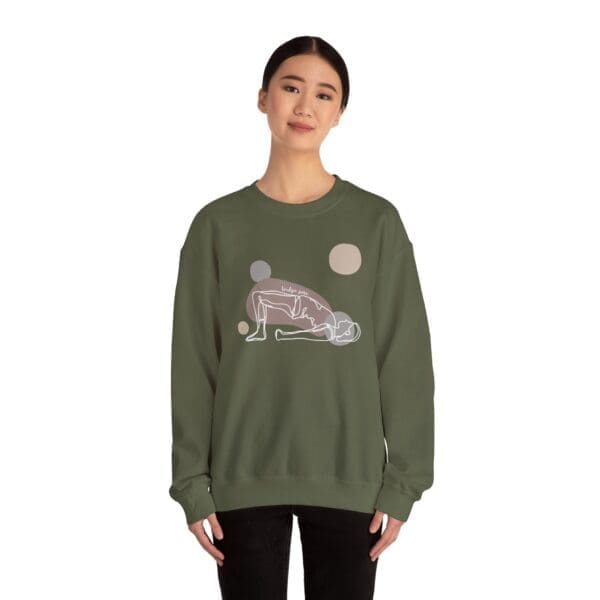 Bridge Pose Aesthetic Yoga Crewneck Sweatshirt - Image 5