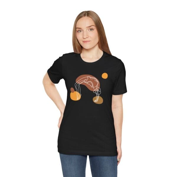 Wheel Pose Aesthetic Yoga Lightweight T-Shirt - Light Lines - Image 9